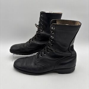 Vintage Ro Search Military Combat Black Leather Boots Men's 10.5 R 1980s